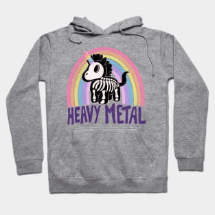 Heavy metal unicorn Hoodie